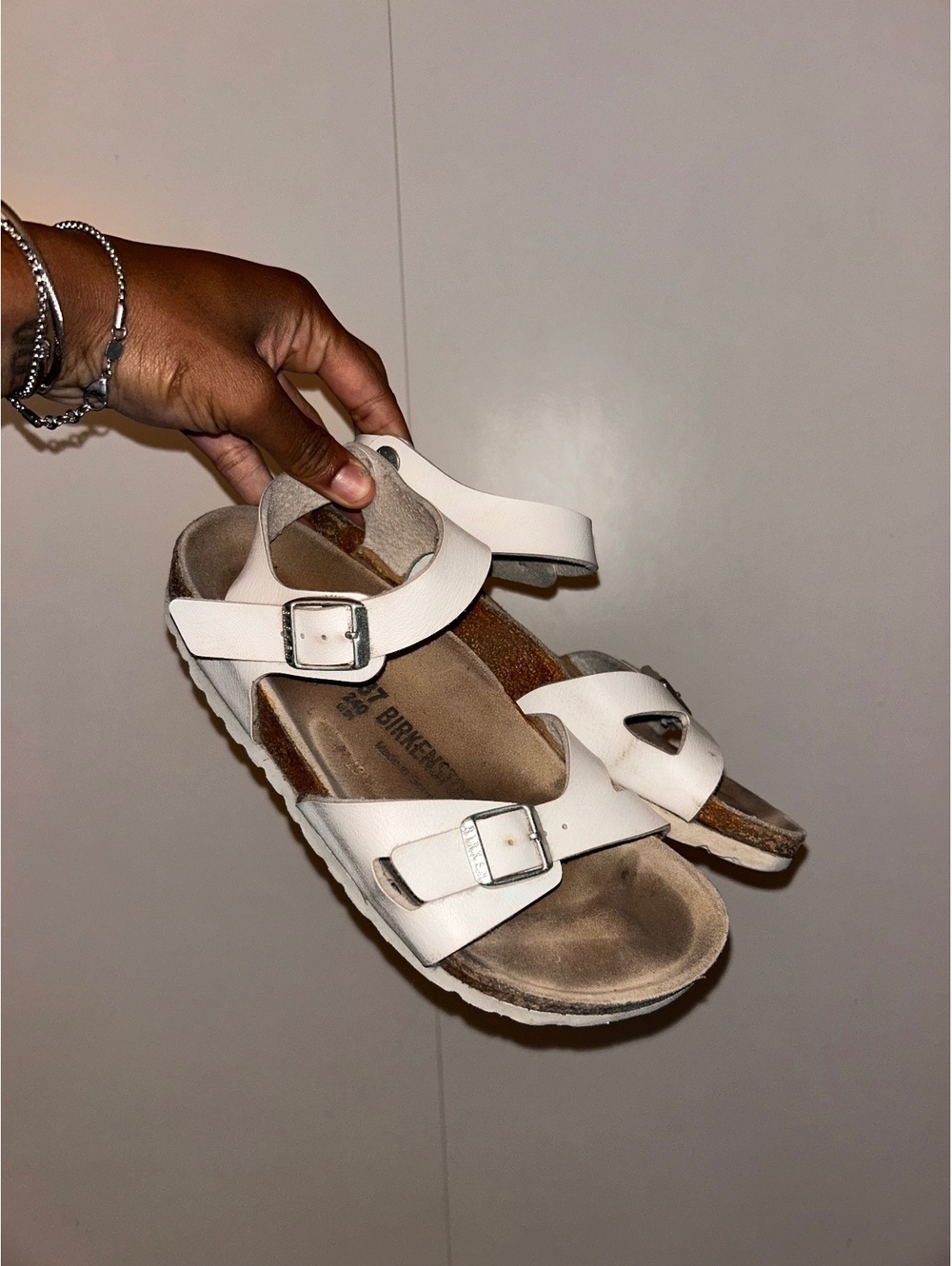 Birkenstock White Women's Sandals Size 37